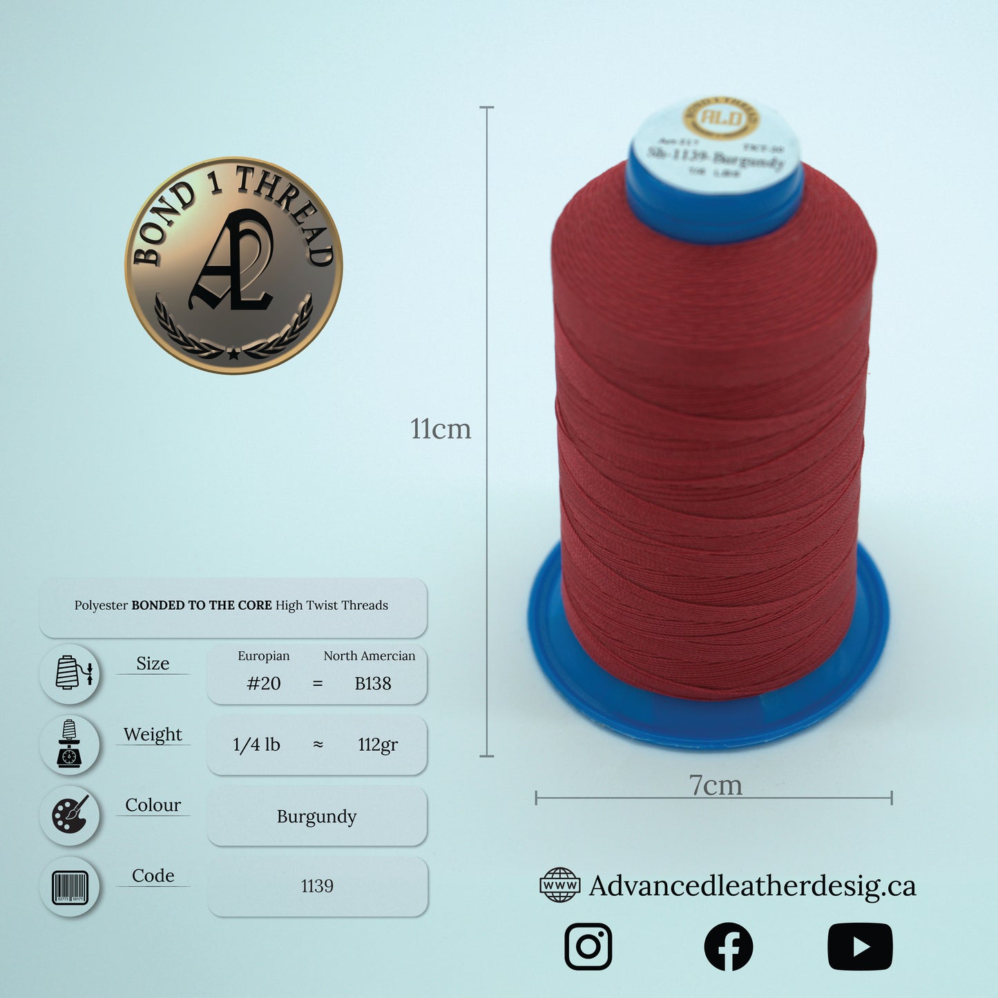 Thread 1/4 LB     #20 = B138