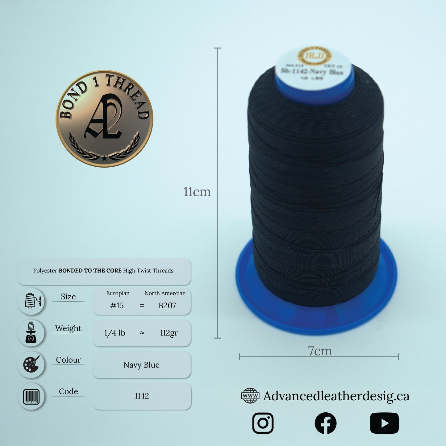 Thread 1/4 LB     #15 = B207