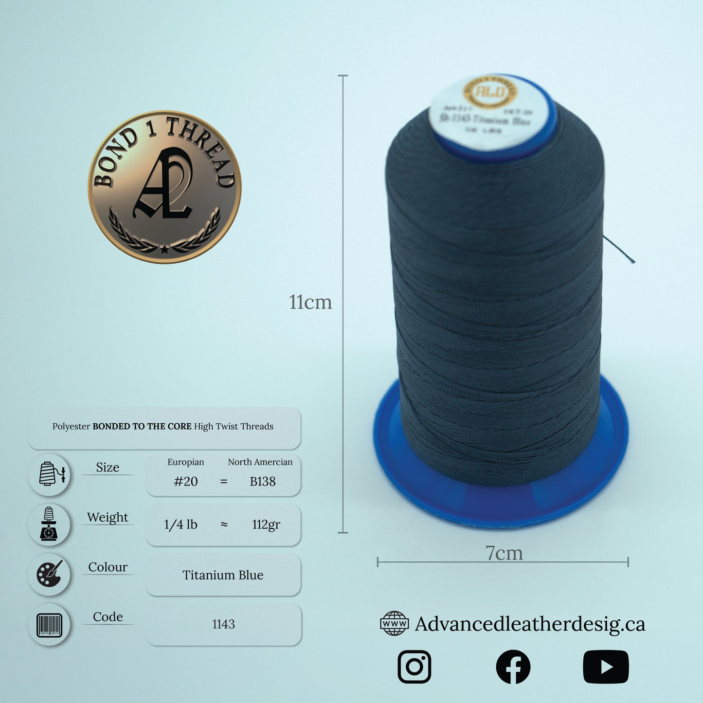 Thread 1/4 LB     #20 = B138