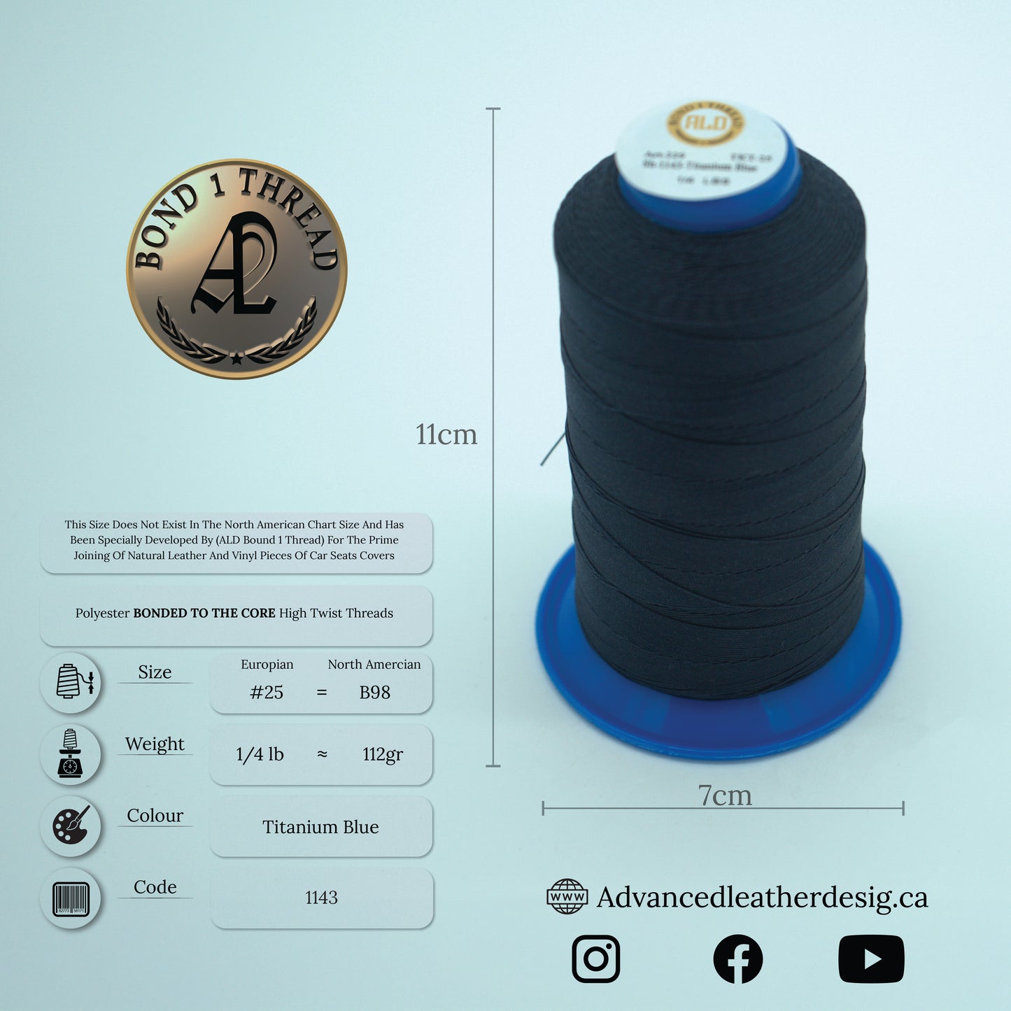 Thread 1/4 LB     #25 = B100