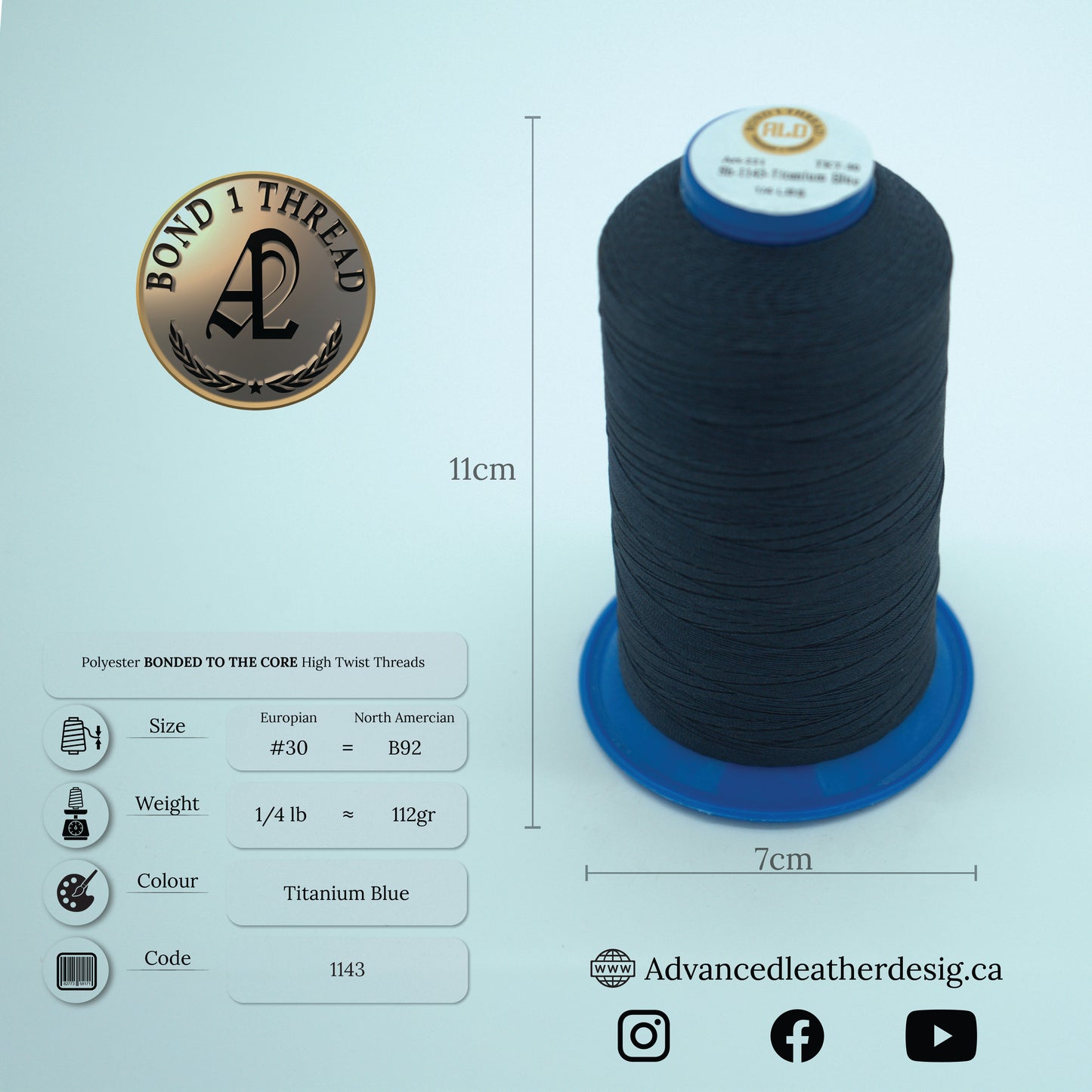 Thread 1/4 LB     #30 = B92