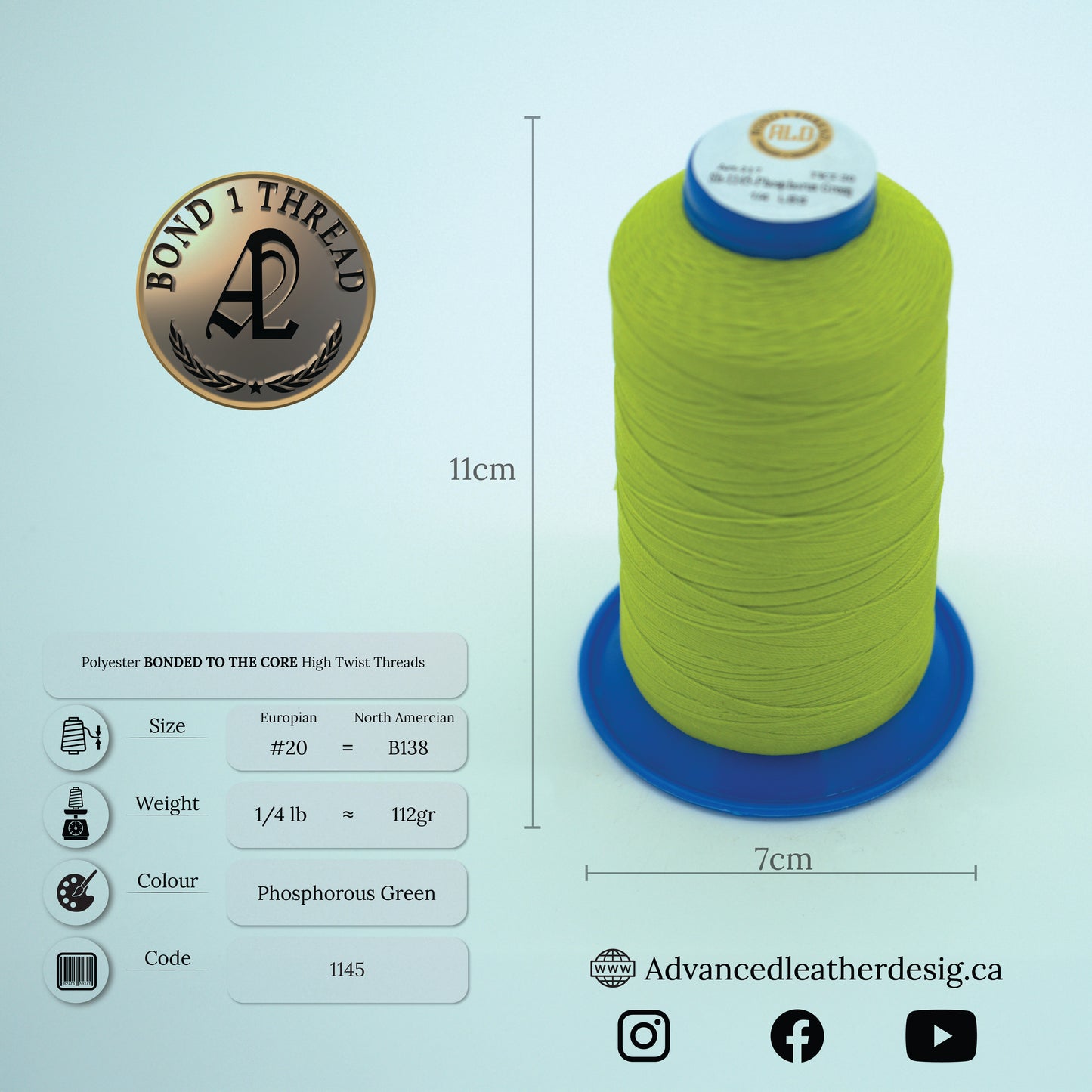 Thread 1/4 LB     #20 = B138