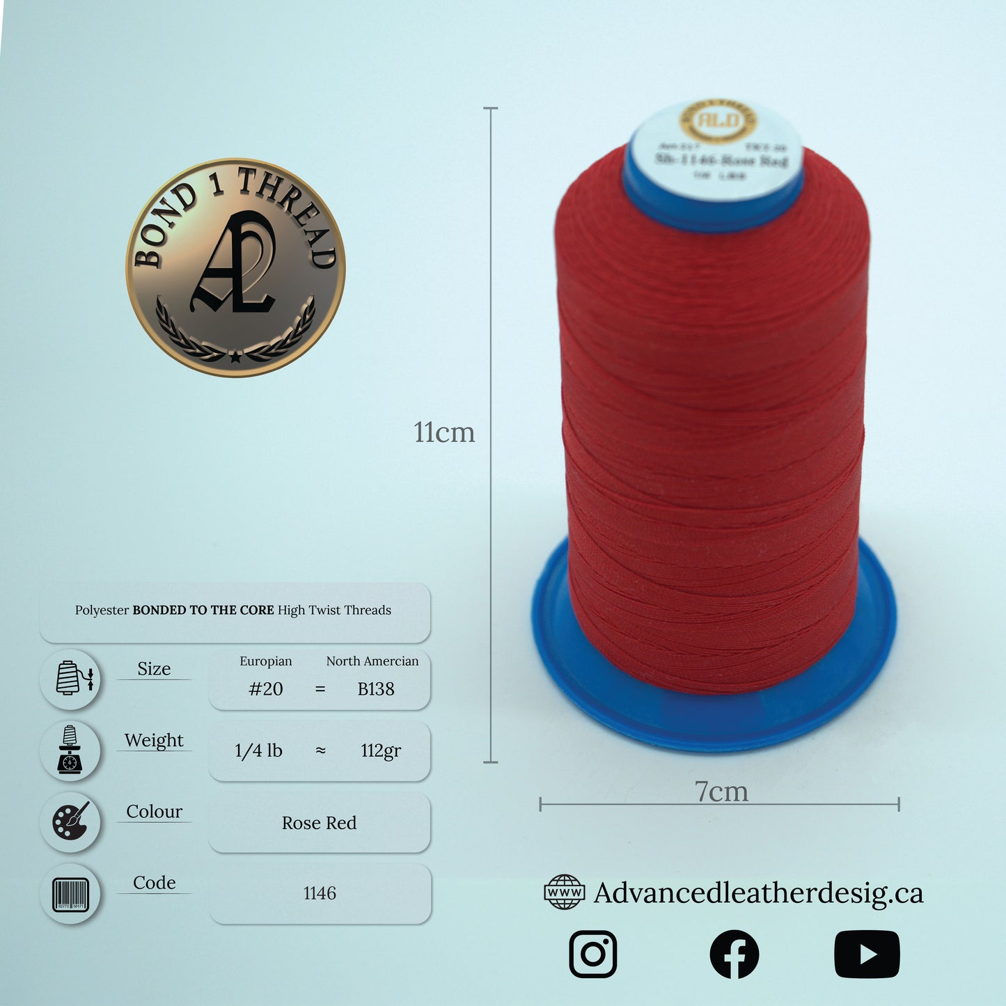 Thread 1/4 LB     #20 = B138