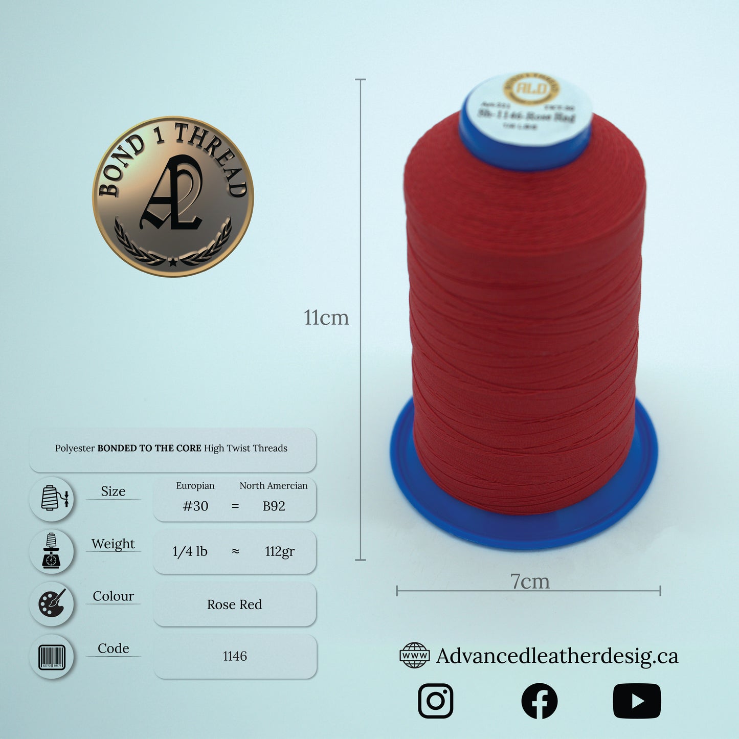 Thread 1/4 LB     #30 = B92