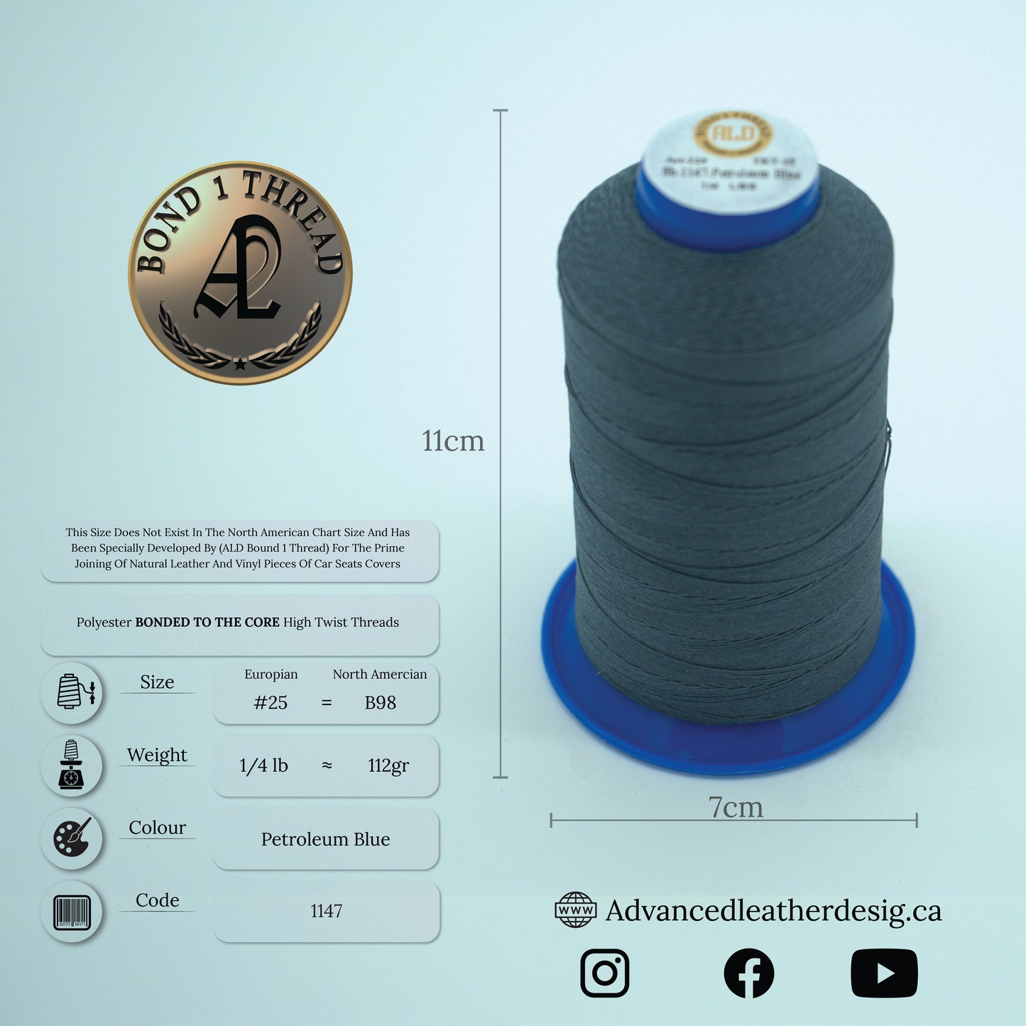 Thread 1/4 LB     #25 = B100