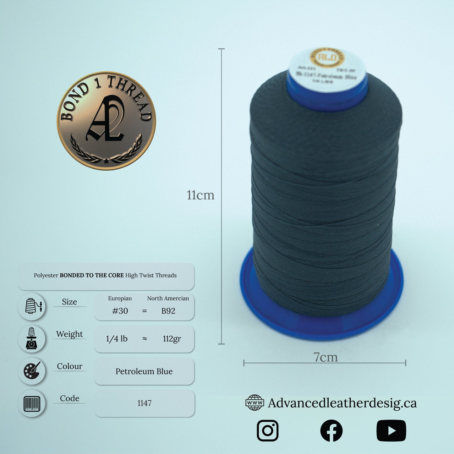 Thread 1/4 LB     #30 = B92