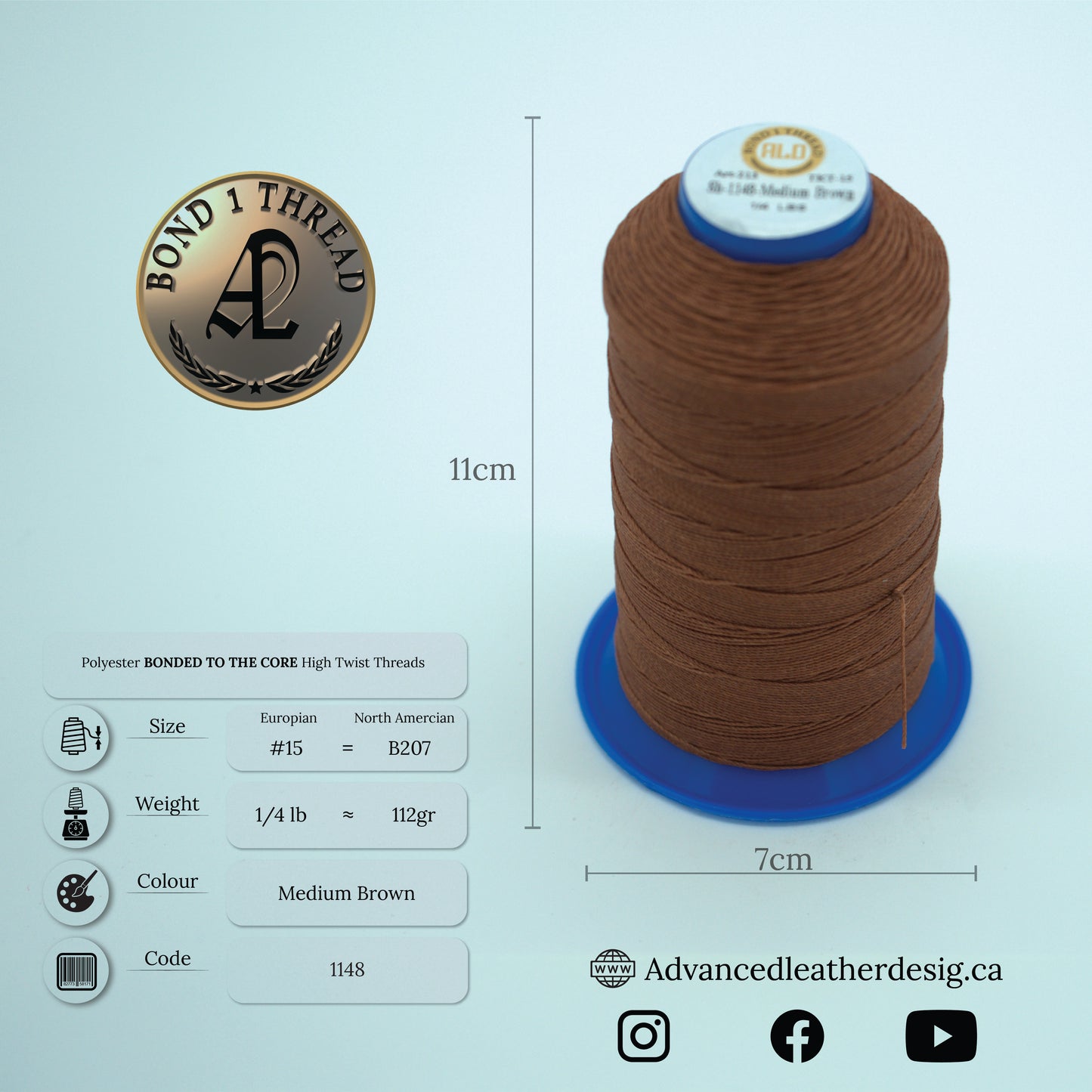 Thread 1/4 LB     #15 = B207