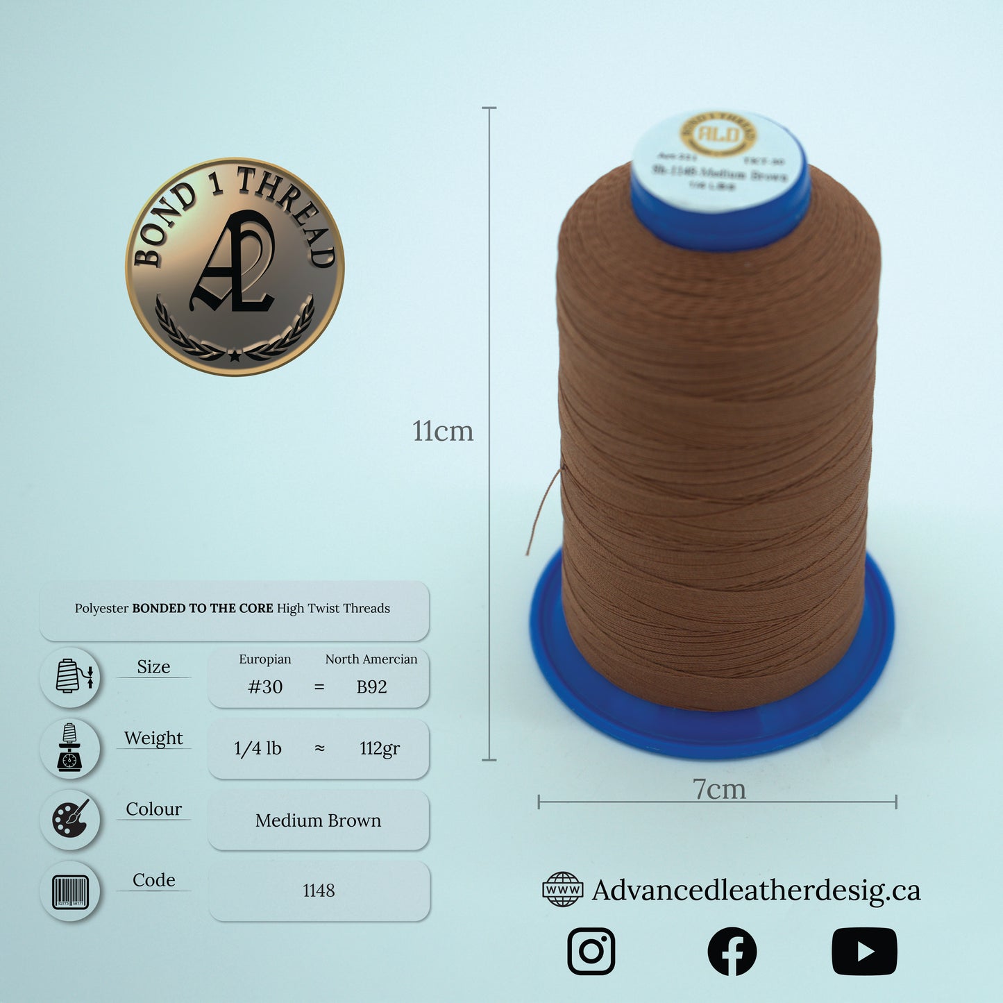 Thread 1/4 LB     #30 = B92