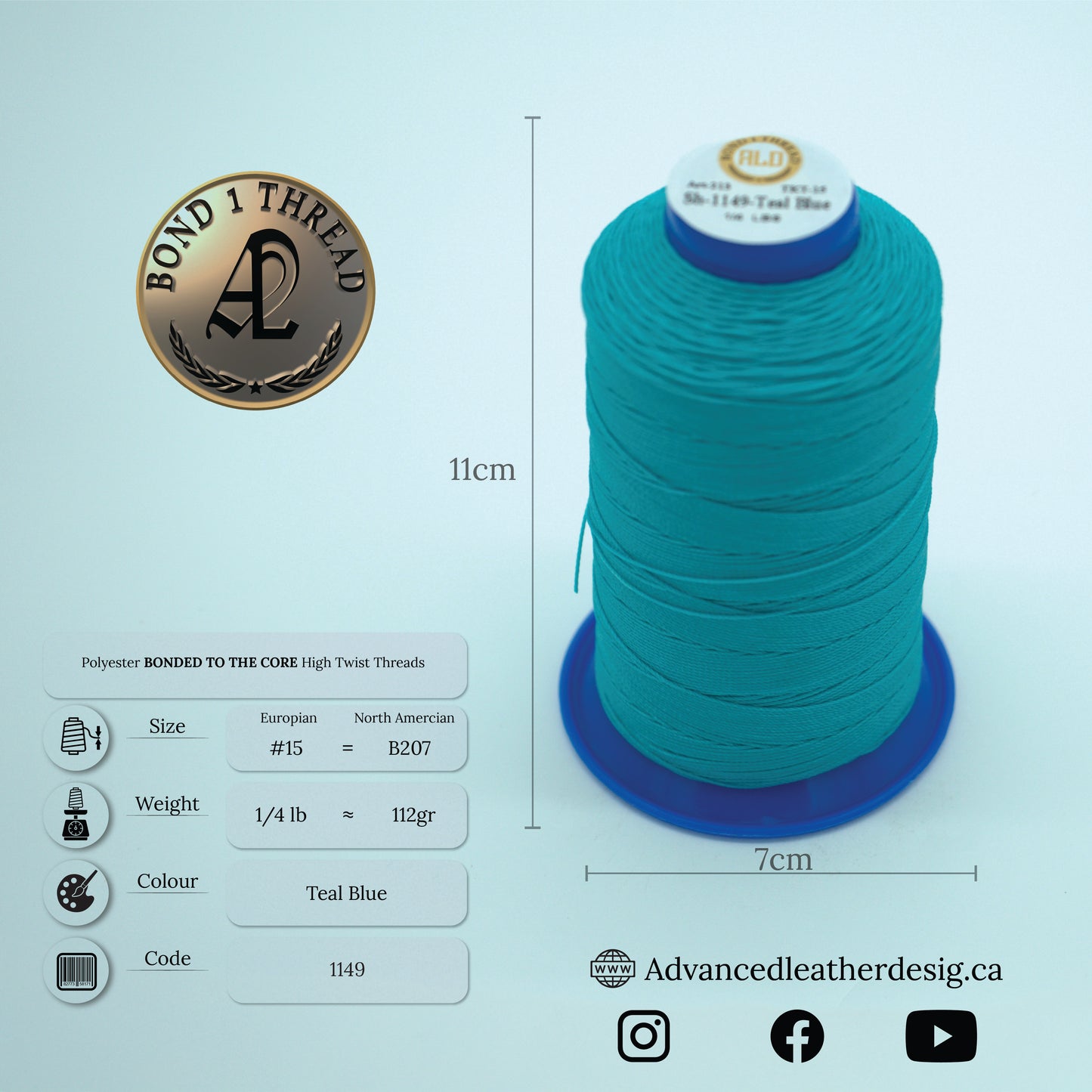 Thread 1/4 LB     #15 = B207