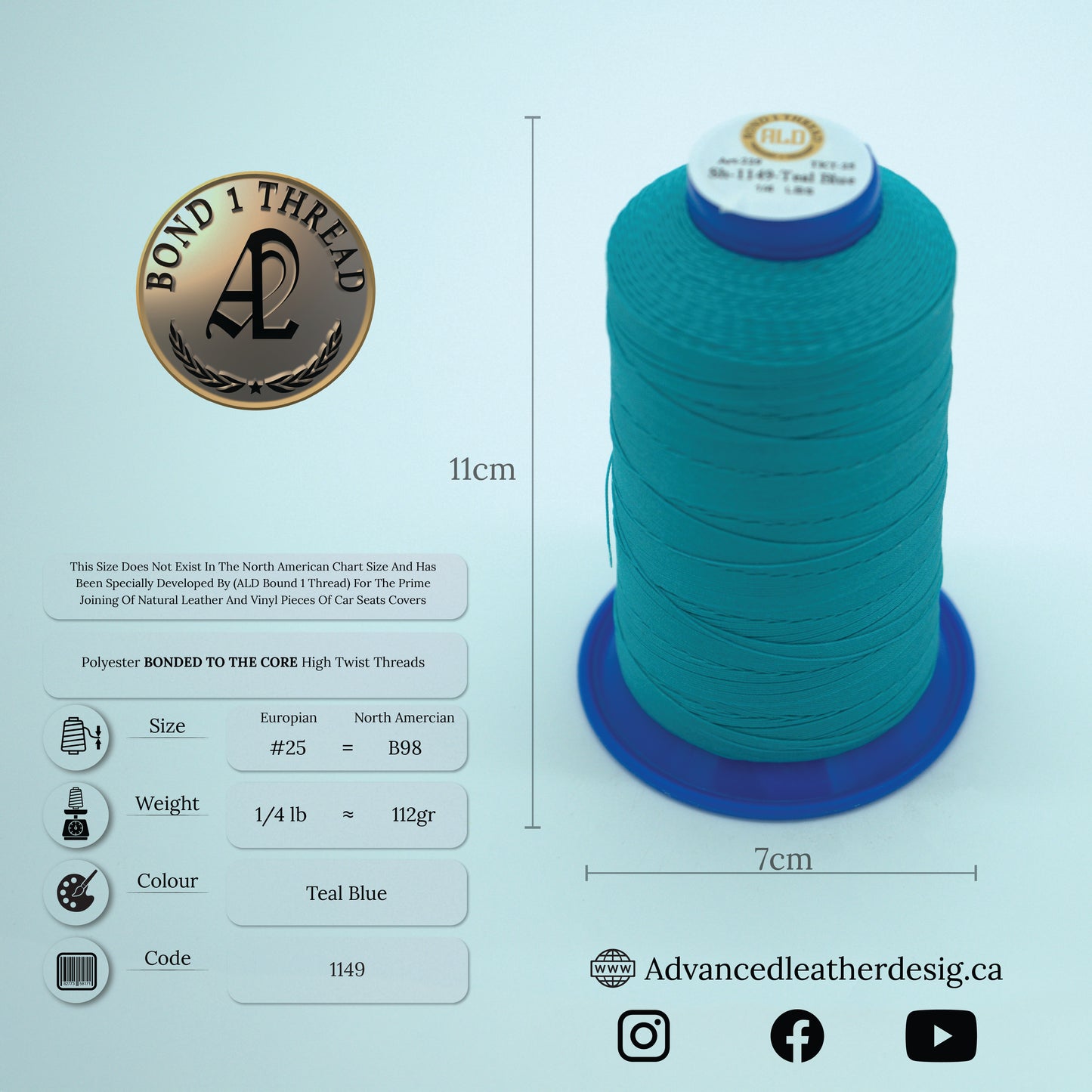 Thread 1/4 LB     #25 = B100