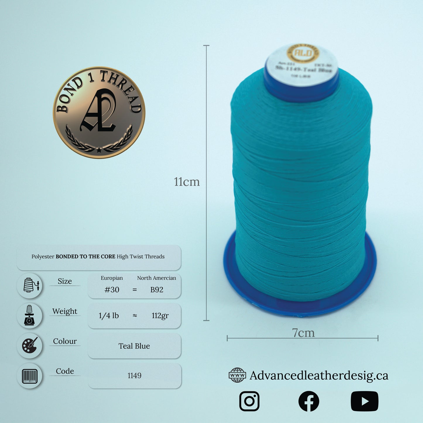 Thread 1/4 LB     #30 = B92