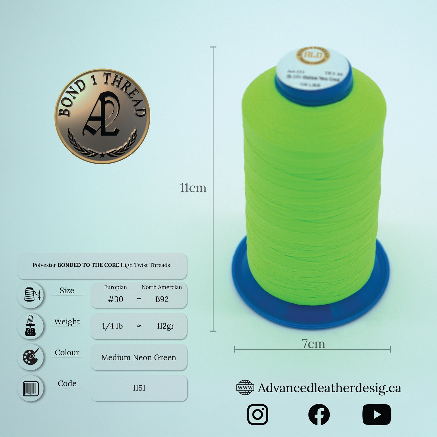 Thread 1/4 LB     #30 = B92