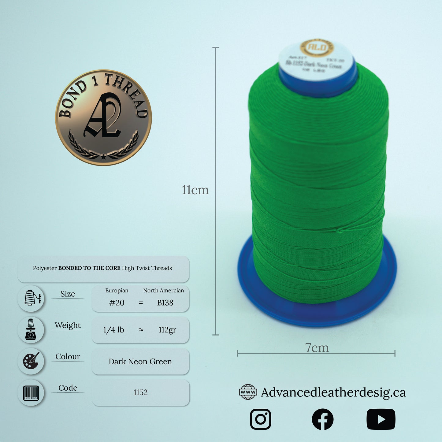 Thread 1/4 LB     #20 = B138