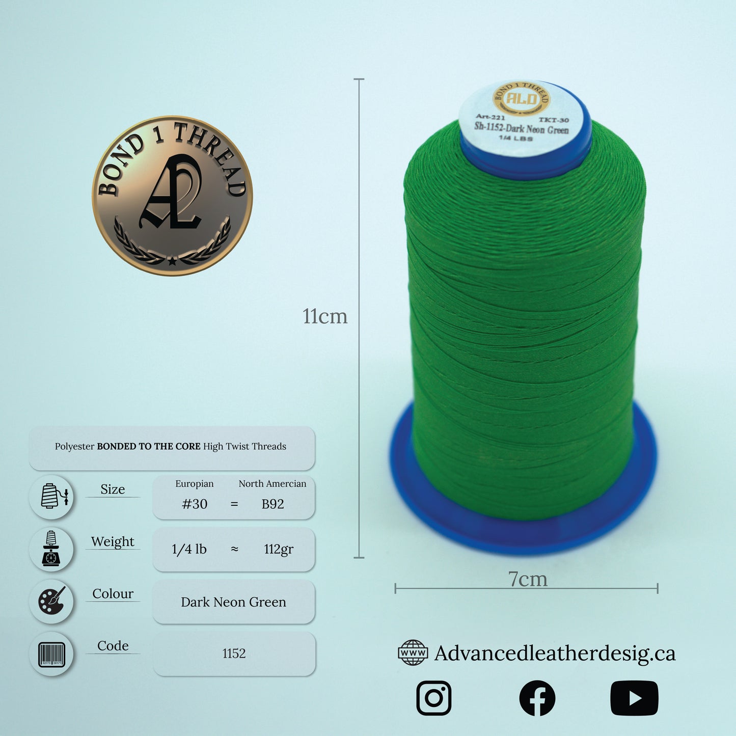 Thread 1/4 LB     #30 = B92