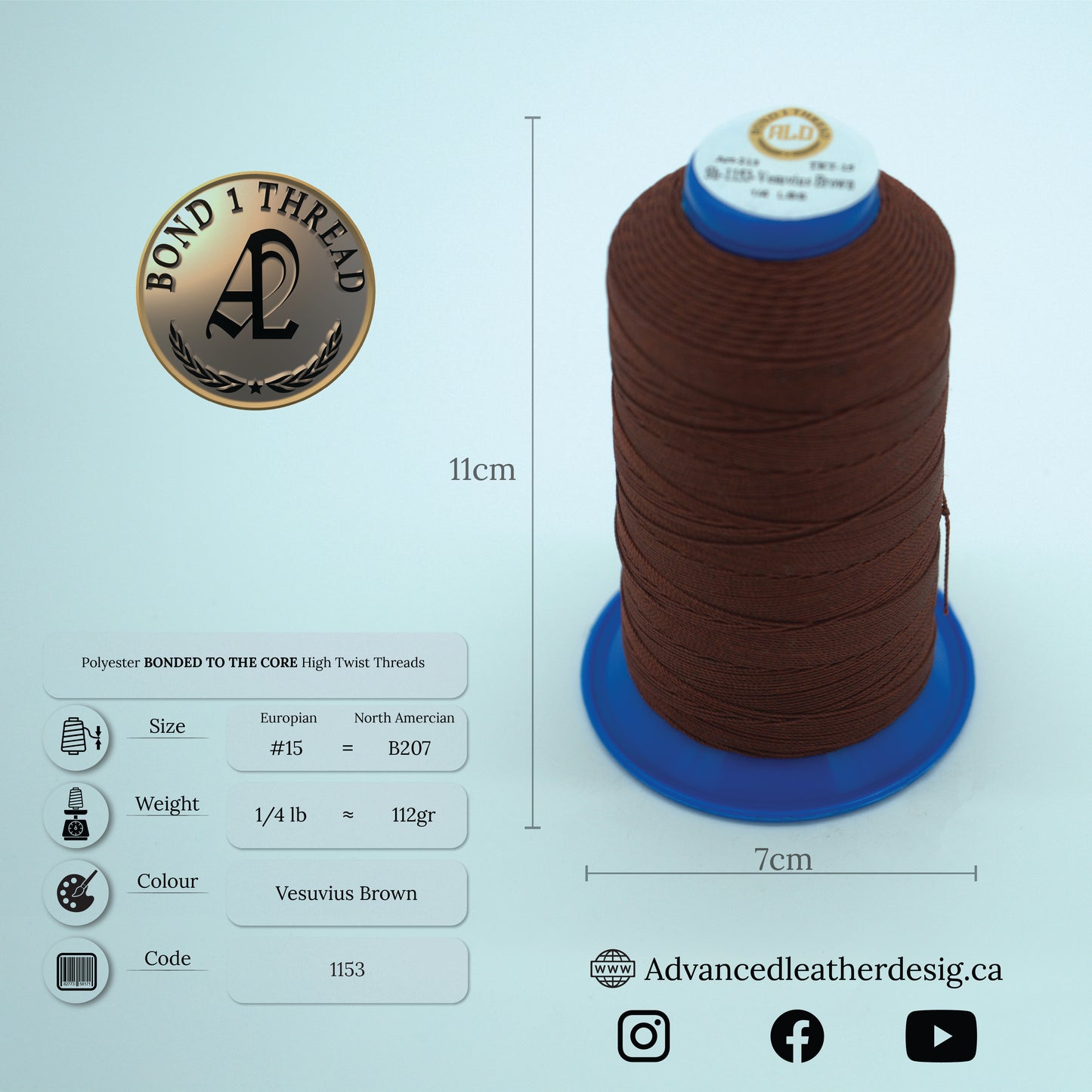 Thread 1/4 LB     #15 = B207