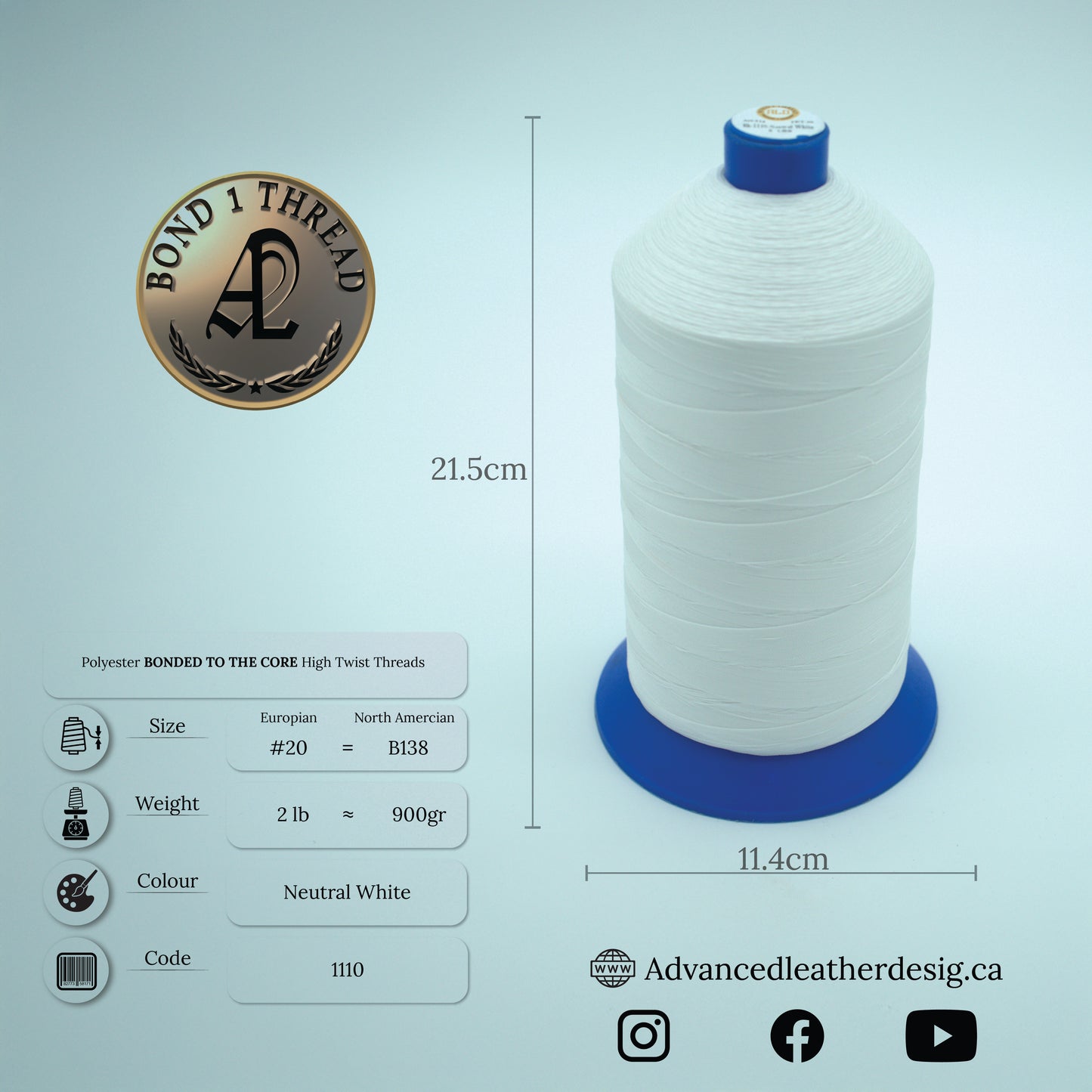 2 LB Bond1 Premium Polyester Bonded Thread
