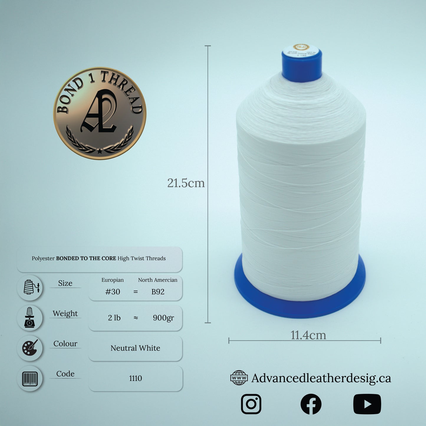 2 LB Bond1 Premium Polyester Bonded Thread