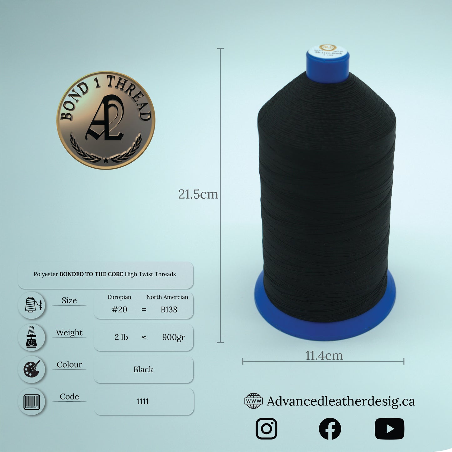 2 LB Bond1 Premium Polyester Bonded Thread