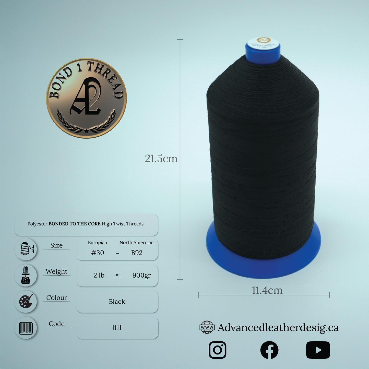2 LB Bond1 Premium Polyester Bonded Thread