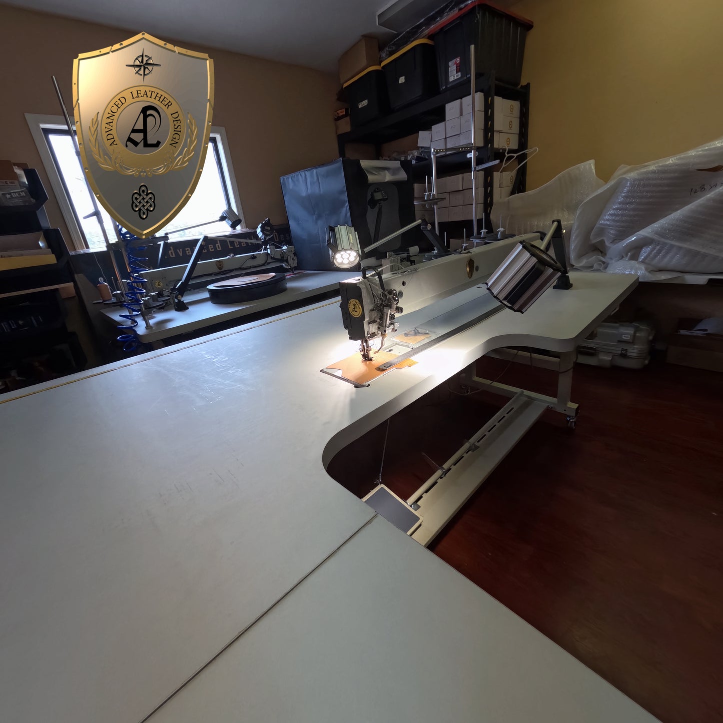 Long Arm Sewing Machine ALD 1000-2 Double Needle